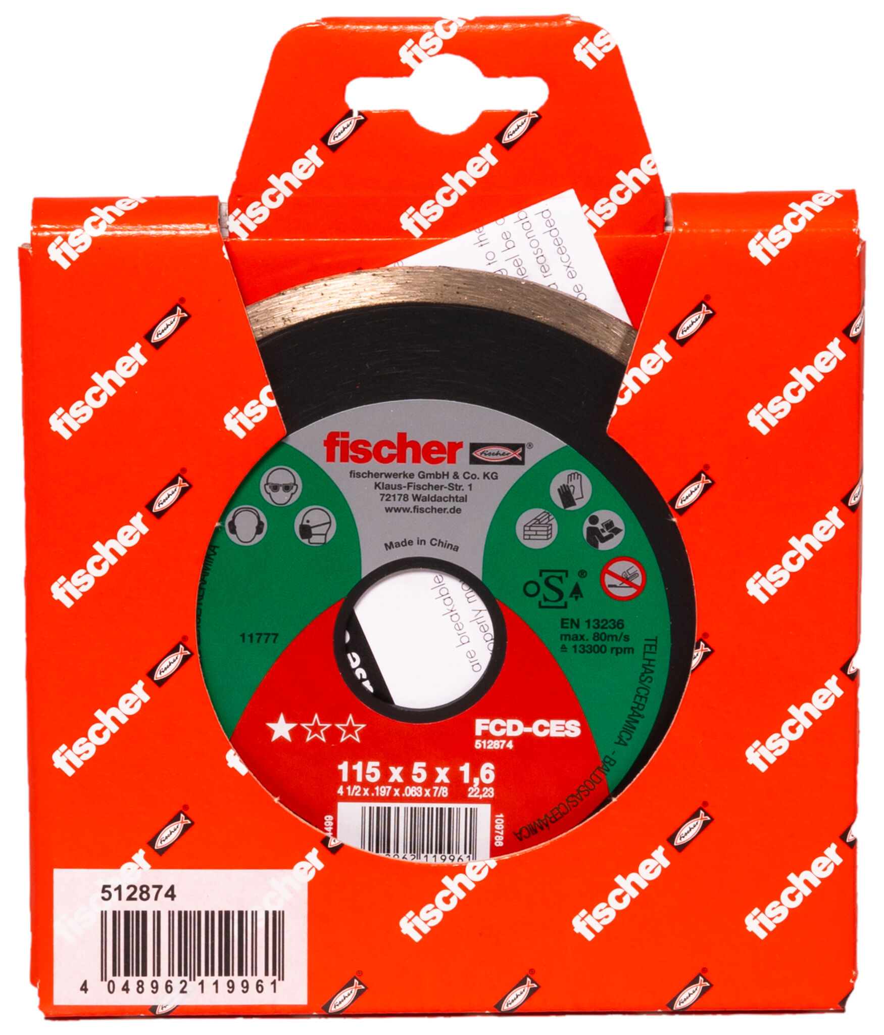 fischer cutting disc FCD-CES 115 x 1.6 x 22.23 diamond